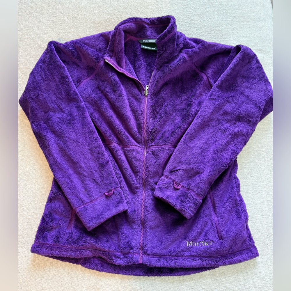 Marmot Purple Zip Up Fleece Jacket